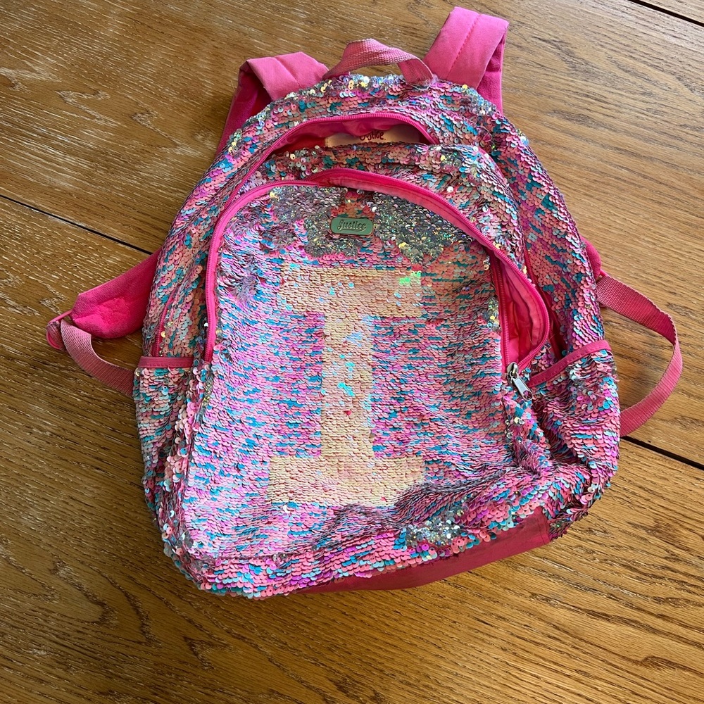 Justice Capital I Sequin backpack